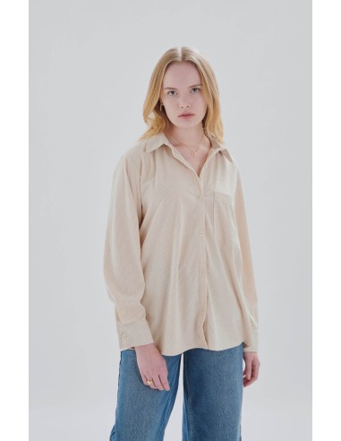 24 COLOURS Shirt Beige Oversized...