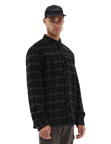 Emerson Overshirt Black Grey-232.EM60.60 Emerson Overshirt Black Grey-232.EM60.60