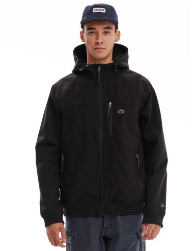 EMERSON ΜΠΟΥΦΑΝ BOMBER ΡΑΓΚΛΑΝ ΜΕ ΚΟΥΚΟΥΛΑ BLACK - 232.EM10.19