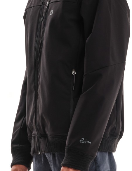 EMERSON ΜΠΟΥΦΑΝ BOMBER ΡΑΓΚΛΑΝ ΜΕ ΚΟΥΚΟΥΛΑ BLACK - 232.EM10.19