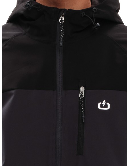 EMERSON ΜΠΟΥΦΑΝ BOMBER ΡΑΓΚΛΑΝ ΜΕ ΚΟΥΚΟΥΛΑ EBONY/BLACK - 232.EM10.19