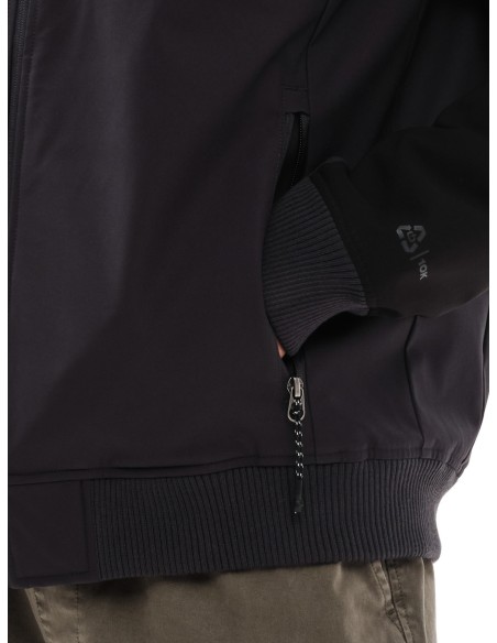 EMERSON ΜΠΟΥΦΑΝ BOMBER ΡΑΓΚΛΑΝ ΜΕ ΚΟΥΚΟΥΛΑ EBONY/BLACK - 232.EM10.19