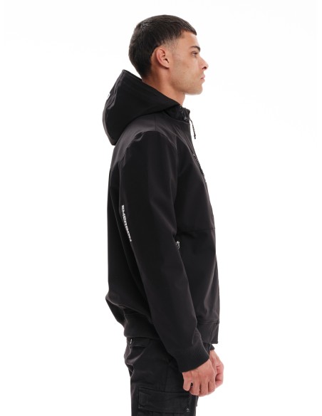 EMERSON ΜΠΟΥΦΑΝ BOMBER ΜΕ ΚΟΥΚΟΥΛΑ BLACK- 232.EM10.37