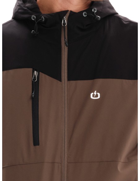 EMERSON ΜΠΟΥΦΑΝ BOMBER ΜΕ ΚΟΥΚΟΥΛΑ CAMEL/BLACK- 232.EM10.37