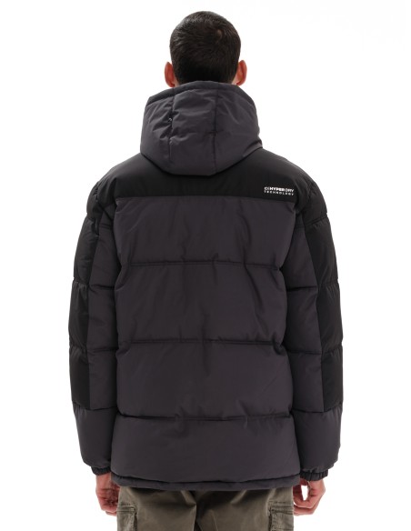 EMERSON ΜΠΟΥΦΑΝ PUFFER ΜΕ ΚΟΥΚΟΥΛΑ EBONY/BLACK - 232.EM10.57