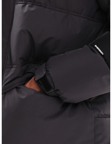 EMERSON ΜΠΟΥΦΑΝ PUFFER ΜΕ ΚΟΥΚΟΥΛΑ EBONY/BLACK - 232.EM10.57