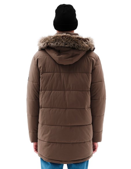 EMERSON ΜΠΟΥΦΑΝ ΜΑΚΡΥ PUFFER ΜΕ ΚΟΥΚΟΥΛΑ CAMEL-232.EM10.68