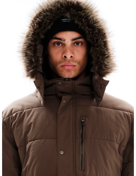 EMERSON ΜΠΟΥΦΑΝ ΜΑΚΡΥ PUFFER ΜΕ ΚΟΥΚΟΥΛΑ CAMEL-232.EM10.68