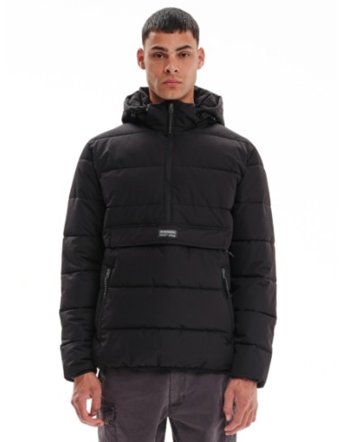 EMERSON ΜΠΟΥΦΑΝ PUFFER ΜΕ ΑΠΟΣΠΩΜΕΝΗ ΚΟΥΚΟΥΛΑ BLACK- 232.EM10.69