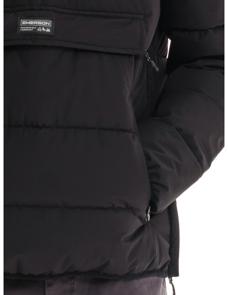 EMERSON ΜΠΟΥΦΑΝ PUFFER ΜΕ ΑΠΟΣΠΩΜΕΝΗ ΚΟΥΚΟΥΛΑ BLACK- 232.EM10.69