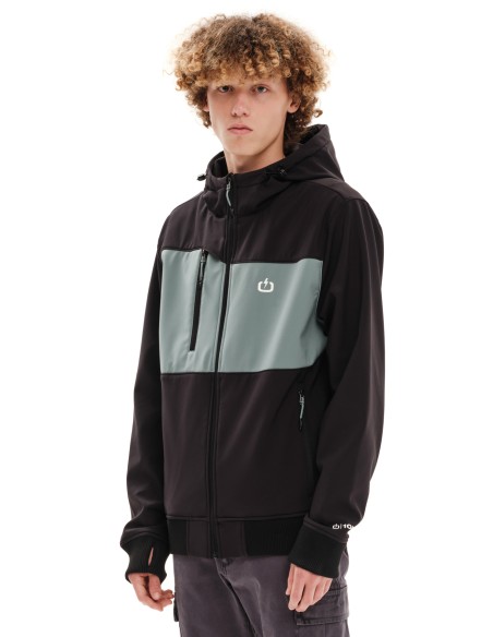 EMERSON ΜΠΟΥΦΑΝ BONDED BOMBER ΜΕ ΚΟΥΚΟΥΛΑ BLACK/PINE-  232.EM11.37