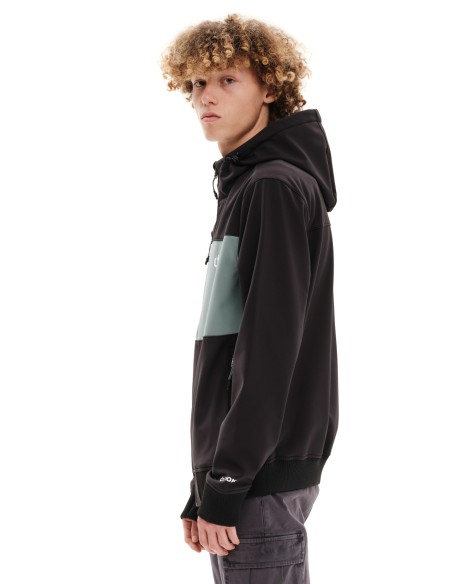 EMERSON ΜΠΟΥΦΑΝ BONDED BOMBER ΜΕ ΚΟΥΚΟΥΛΑ BLACK/PINE-  232.EM11.37