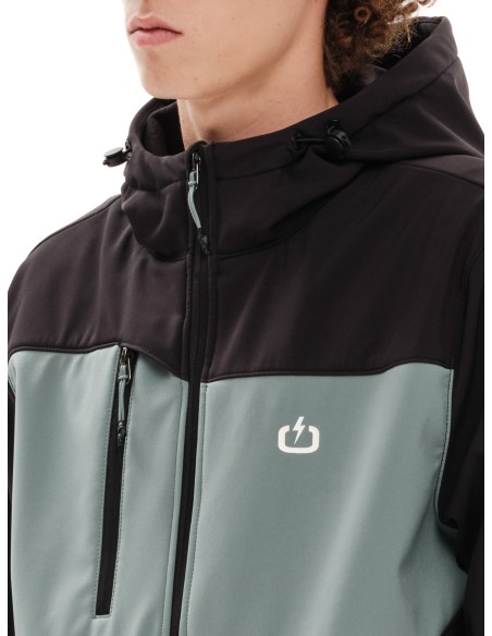 EMERSON ΜΠΟΥΦΑΝ BONDED BOMBER ΜΕ ΚΟΥΚΟΥΛΑ BLACK/PINE-  232.EM11.37