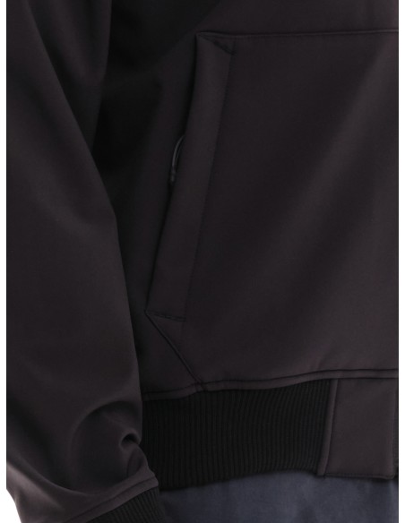 EMERSON ΜΠΟΥΦΑΝ BONDED BOMBER ΜΕ ΚΟΥΚΟΥΛΑ BLACK- 232.EM11.78