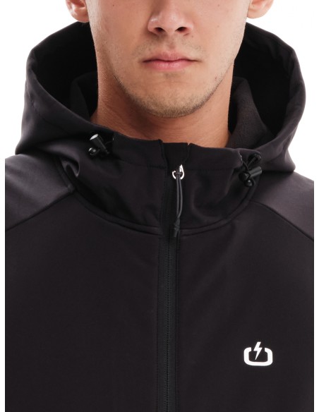EMERSON ΜΠΟΥΦΑΝ BONDED BOMBER ΜΕ ΚΟΥΚΟΥΛΑ BLACK- 232.EM11.78