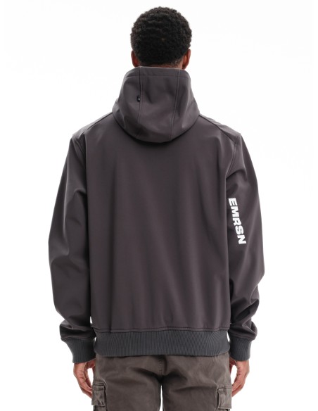 EMERSON ΜΠΟΥΦΑΝ BONDED BOMBER ΜΕ ΚΟΥΚΟΥΛΑ D.GREY-  232.EM11.78