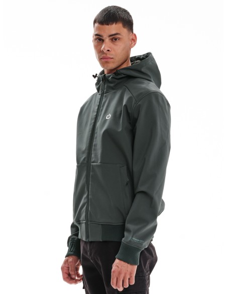 EMERSON ΜΠΟΥΦΑΝ BONDED BOMBER ΜΕ ΚΟΥΚΟΥΛΑ DARK GREEN-  232.EM11.78