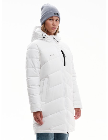 EMERSON ΜΑΚΡΥ ΜΠΟΥΦΑΝ PUFFER ΜΕ ΚΟΥΚΟΥΛΑ WHITE-232.EW10.44
