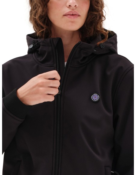 EMERSON ΜΠΟΥΦΑΝ BONDED BOMBER ΜΕ ΚΟΥΚΟΥΛΑ BLACK- 232.EW11.88