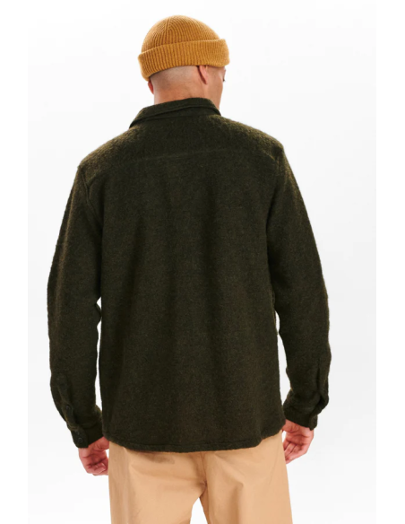 Anerkjendt Akoscar Wool Double Pocket Dark Olive-900959