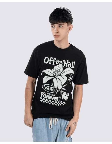 Vans T-Shirts Petal And Pest SS Tee Black-VN000G55BLK1
