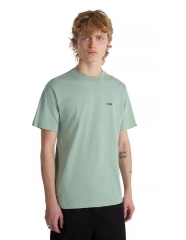 VansT-Shirts Mn Left Chest Logo Tee Iceberg Green-VN0A3CZECJL1