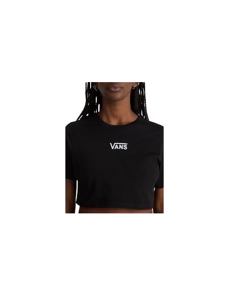 Vans T-Shirts Flying V Crew Crop II Black- VN000GFFBLK1