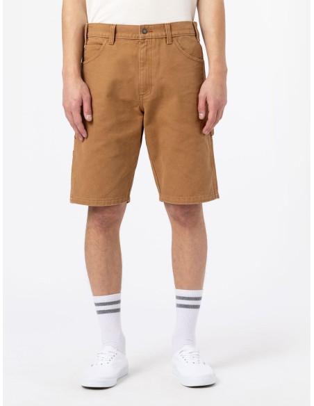 DICKIES SHORTS M DUCK CARPENTER STONE WASHED BROWN DUCK - DK0A4XNGC411