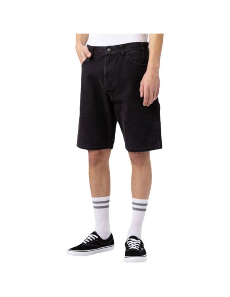DICKIES SHORTS M DUCK CARPENTER STONE WASHED BLACK - DK0A4XNGC401