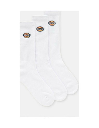 Dickies Valley Grove Unisex Μονόχρωμες Κάλτσες Λευκές 3Pack - DK0A4X82WHX1