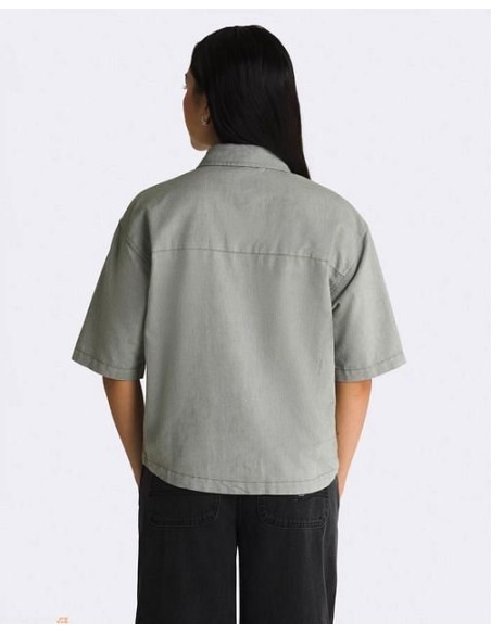 Vans Wovens MCMILLAN SS TOP ABC Olivine-VN000F74AMB1