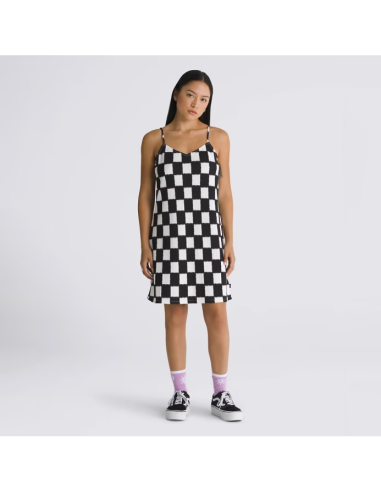Vans Dresses Benton Checker Cami Black/Marshmallow-VN000GB31KP1