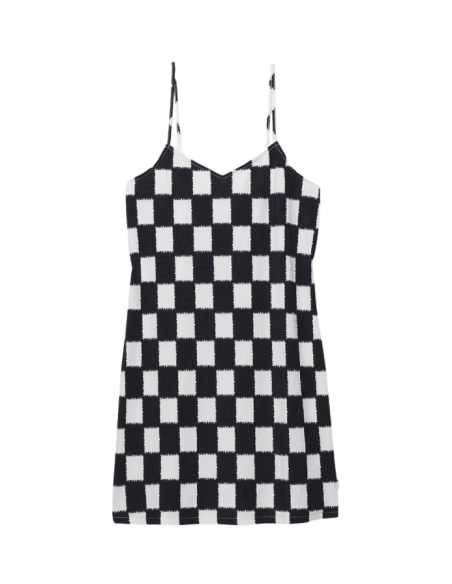Vans Dresses Benton Checker Cami Black/Marshmallow-VN000GB31KP1