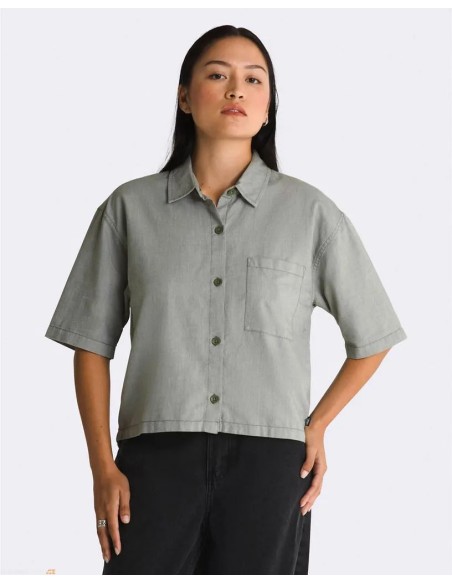 Vans Wovens MCMILLAN SS TOP ABC Olivine-VN000F74AMB1