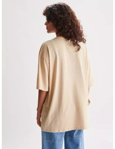 24 Colours T-shirt Oversized Beige -...