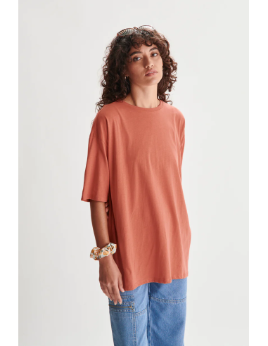 24 Colours Oversized Plain Rose T-Shirt Γυναικείο - 12124b