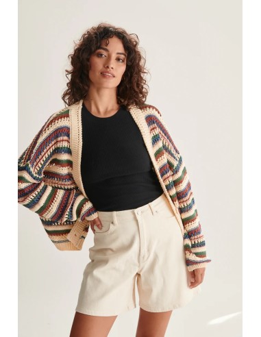 24COLOURS Γυναικεία Βερμούδα White - 80352a