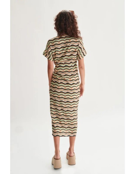 24COLOURS Φόρεμα με ζιγκ-ζαγκ σχέδιο - 21098