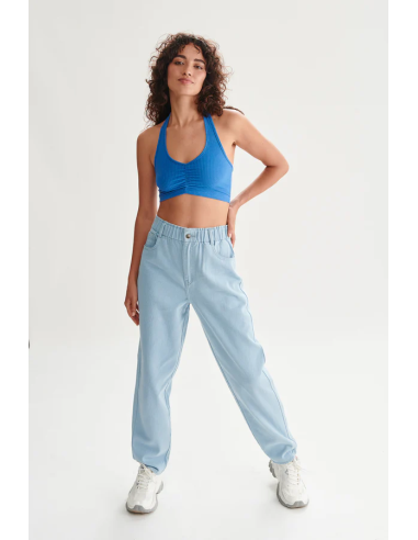 24COLOURS Denim Blue Pants Γυναικείο Τζιν Παντελόνι - 80357 - light blue
