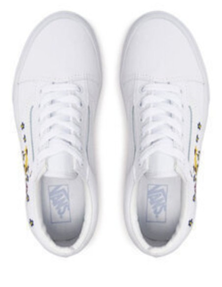 Vans Sneakers Jn Old Skool Floral Λευκά - VN0A4UHZAHP1