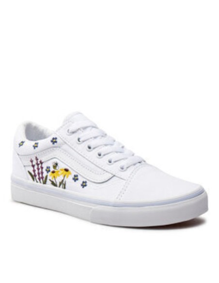 Vans Sneakers Jn Old Skool Floral Λευκά - VN0A4UHZAHP1