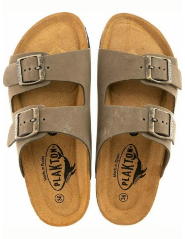 Plakton Eva NOBUCK Kaki Sandals -...