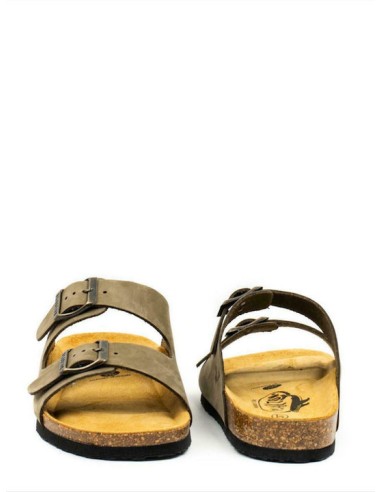 Plakton Eva NOBUCK Kaki Sandals -...