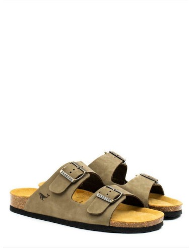 Plakton Eva NOBUCK Kaki Sandals -...