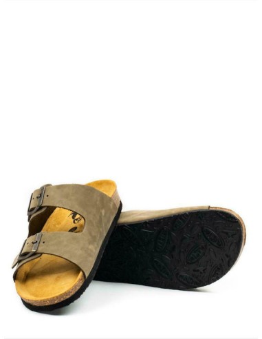 Plakton Eva NOBUCK Kaki Sandals -...