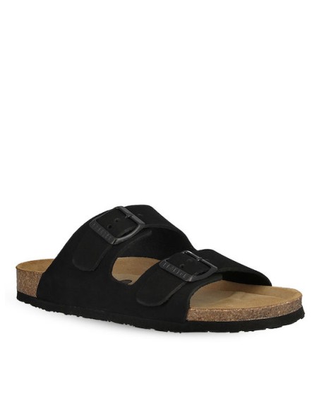 Plakton Eva NOBUCK Negro Sandals - 180010-negro