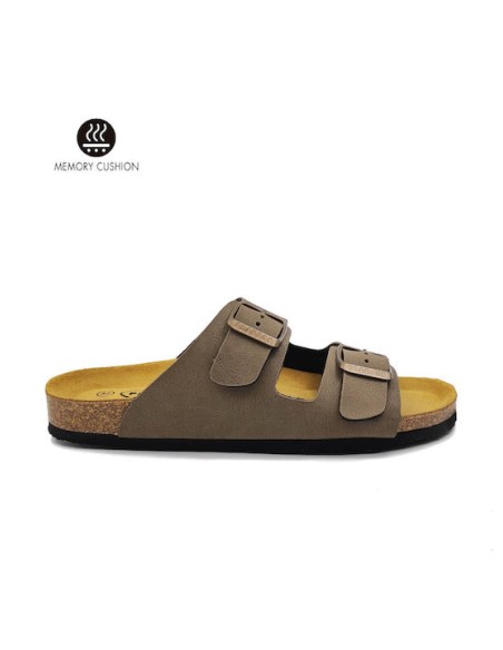 Plakton Eva NOBUCK Taupe Sandals - 180010-taupe