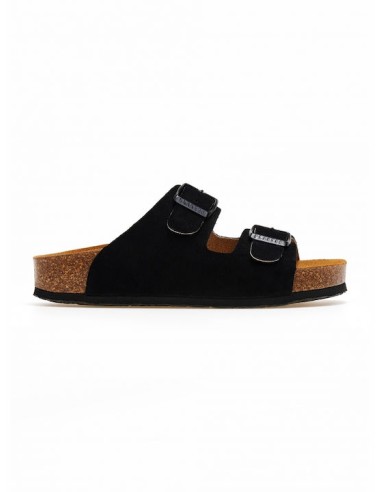 Plakton Eva NOBUCK Negro Sandals - 340010-negro