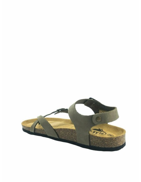 Plakton Eva NOBUCK Khaki Sandals - 181016-kaki