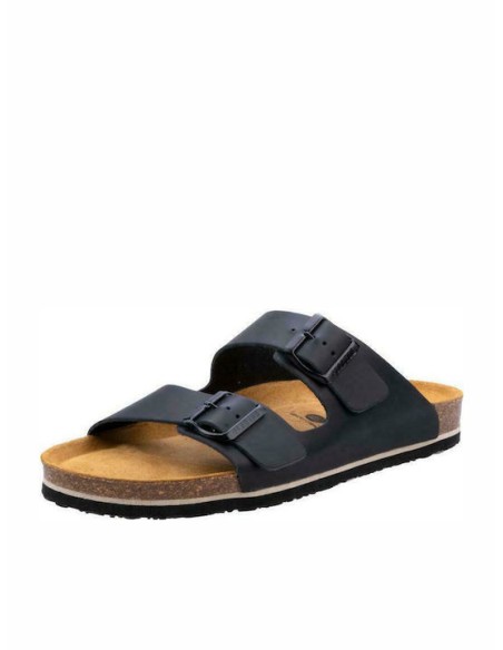 Plakton Memory Escama APURE Leather Negro Sandals - 175857-negro